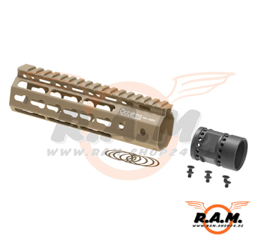 ARES 7 Inch Keymod Handguard Set, Desert