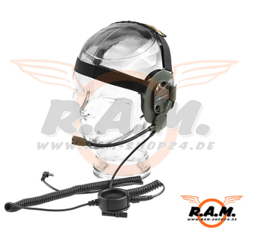 Bow-M Evo K, Tactical Military Headset mit drehbarem Mikro (L/R)