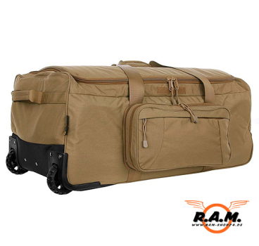 Große Kommandotasche (Trolley) mit Ziehhilfe, Coyote