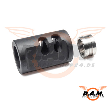 TTI Airsoft CNC 14mm CCW Typ A Kompensator für AAP01