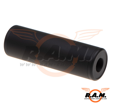 Smooth Schalldämpfer Attrappe 100 x 32mm schwarz, 14mm CW/CCW