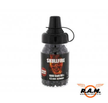 Skullfire Stahlkugeln, 4,5mm BBs schwarz, 1000 Stück