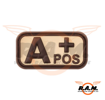Bloodtype Rubber Patch (Desert) A Pos
