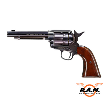 Revolver COLT SAA .45 Peacemaker cal 4.5mm Diabolo - Blued/Brown