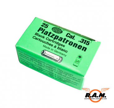 WADIE Platzpatronen Cal. ,315 Knall, 25 Stück Schachtel