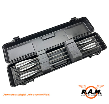 MTM Crossbow Bolt Case 62 x 15 x 8cm, schwarz
