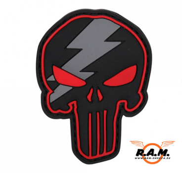 3D - Punisher Thunder Red Patch