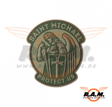 3D - Saint Michael Rubber Patch - Multicam