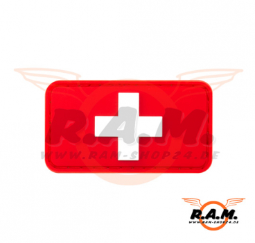 3D - Swiss Flag Rubber Patch