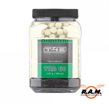 Umarex T4E Leuchtspurmunition / Tracer Rubberballs Cal. 0.68, 500 Kugeln