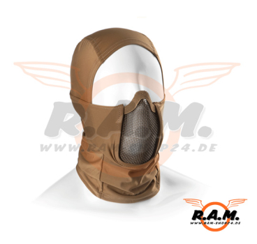 Mk.III Steel Half Face Maske, Tan