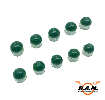 Cal. 0.50 Flügelgeschosse Paint / Farbe, 10 Stück, grün (*UVP 12,95 €*)