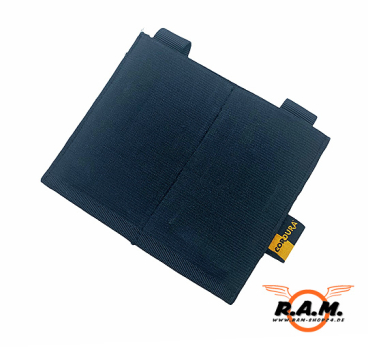 Doppelte M4 Molle-Magazintasche mit elastischem Band, schwarz