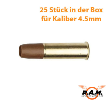 25 Hülsen Dan Wesson Revolver 4,5mm