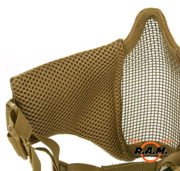 Gesichtsschutzmaske Nylonmesh, coyote
