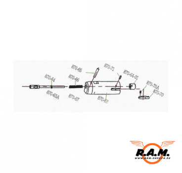 CAM870 Spar Part für CAM870 #870-71 (Pin)