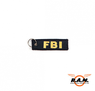 FBI TAG - Schlüsselanhäger dunkelblau/gelb
