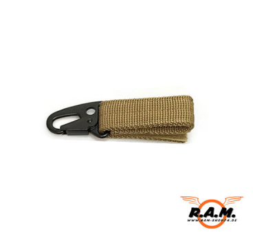 Molle Schlüsselanhänger, Tactical in tan, Länge 6cm von SOLIDCORE