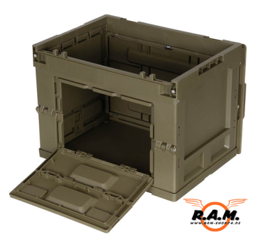 Preview: faltbare Klappbox, Transportbox in oliv, 20l
