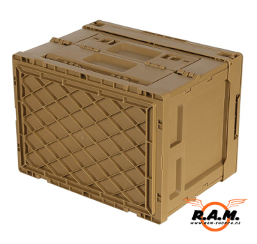 Preview: faltbare Klappbox, Transportbox in khaki/coyote, 20l