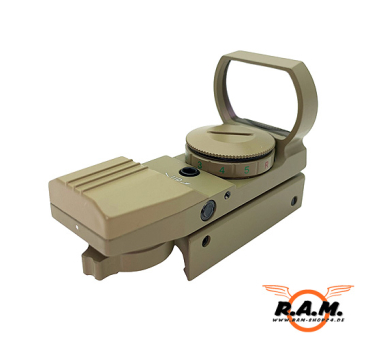 SOLIDCORE MULTIDOT RG rot/grün, 4 Absehen, 5 Helligkeitsstufen, Tan
