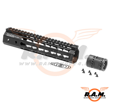 Ares 9" Aluminium Keymod Handguard, schwarz