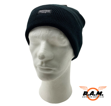 Rollmütze, Acryl, gestrickt, schwarz