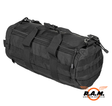 runde Einsatztasche Molle, schwarz