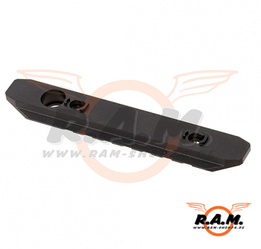 7 Slot Aluminium Schiene für Keymod und M-LOK, schwarz