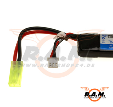 Lipo 7.4V 1100mAh 20C Stock Tube Type