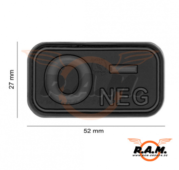 Bloodtype Rubber Patch 0 Neg
