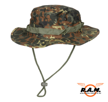 US GI Buschhut, mit Kinnband, GI Boonie, flecktarn