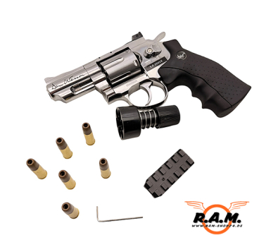 Preview: Dan Wesson 2,5 Zoll CO2 Revolver 4,5 mm BB Silber