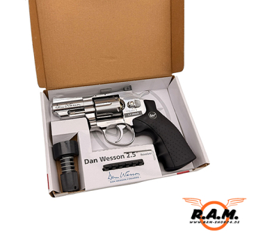 Dan Wesson 2,5 Zoll CO2 Revolver 4,5 mm BB Silber