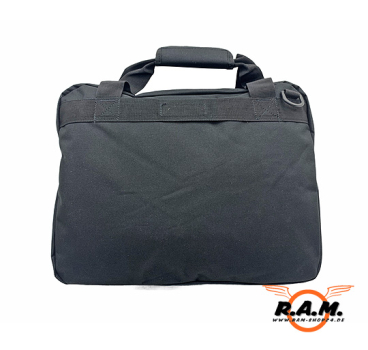 Akten-oder Zubehörtasche mit Laptop Bag, schwarz