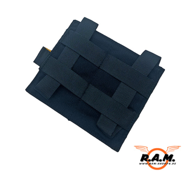 Doppelte M4 Molle-Magazintasche mit elastischem Band, schwarz