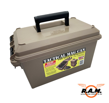 MTM Munitionskiste für bis zu 15x M4 Magazine in Dark Earth