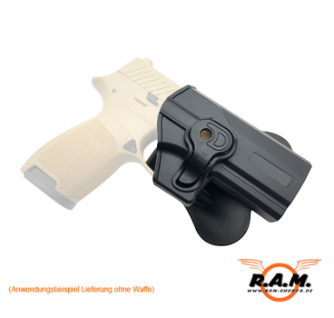 Sig Sauer P320 Paddle Rotations Holster, Schwarz