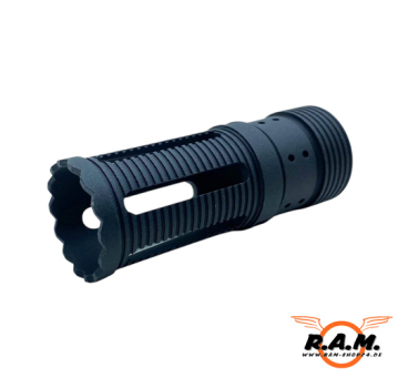 MAXTACT A5 Sound Amplifying Flash Hider (TGR1), schwarz