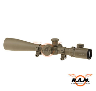 Preview: 8-32x50E SF Sniper Rifle Scope Dark Earth – Präzises Zielfernrohr mit 32x Zoom & beleuchtetem Absehen