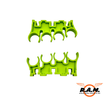 Preview: CAM870 Shell Clips Set für bis zu 8 Hülsen für Caddy System in grün