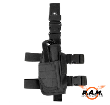 verstellbares Pistolenbeinholster, schwarz