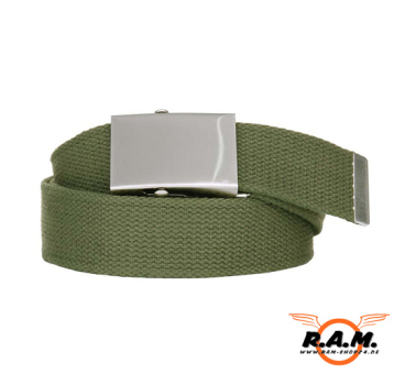 Outdoor Canvas Gürtel in oliv – Robuster Web Belt für Freizeit & Outdoor