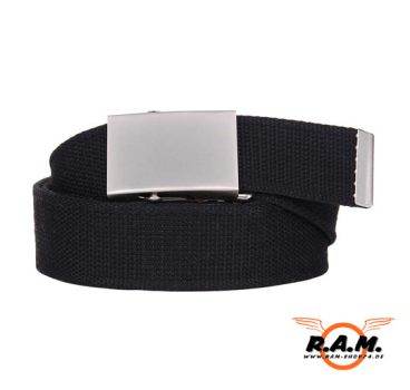 Outdoor Canvas Gürtel in schwarz– Robuster Web Belt für Freizeit & Outdoor