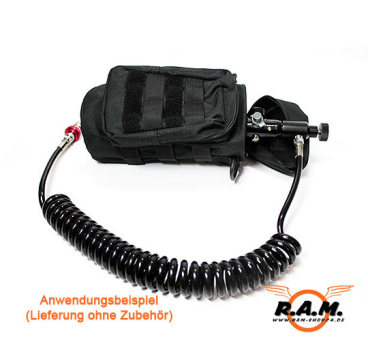 HP / CO2 Flaschen Tasche Molle Deluxe Schwarz