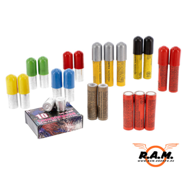 Preview: Umarex Monte Carlo – 15 mm Pyrotechnik-Sortiment, 30 Stück