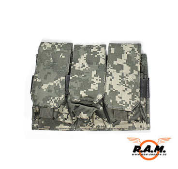 US MOLLE AR15 Magazintasche mit Klettverschluss, dreifach, AT-Digital/ACU