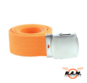 Outdoor Canvas Gürtel in orange – Robuster Web Belt für Freizeit & Outdoor