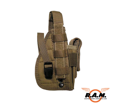 MOLLE Pistolenholster mit integrierter Magazintasche, coyote tan