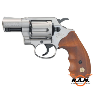 Colt Detective Special 9mm P.A.K. Bicolor mit Holzgriff